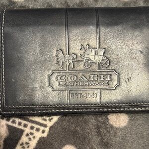 Coach Black Leather Wallet